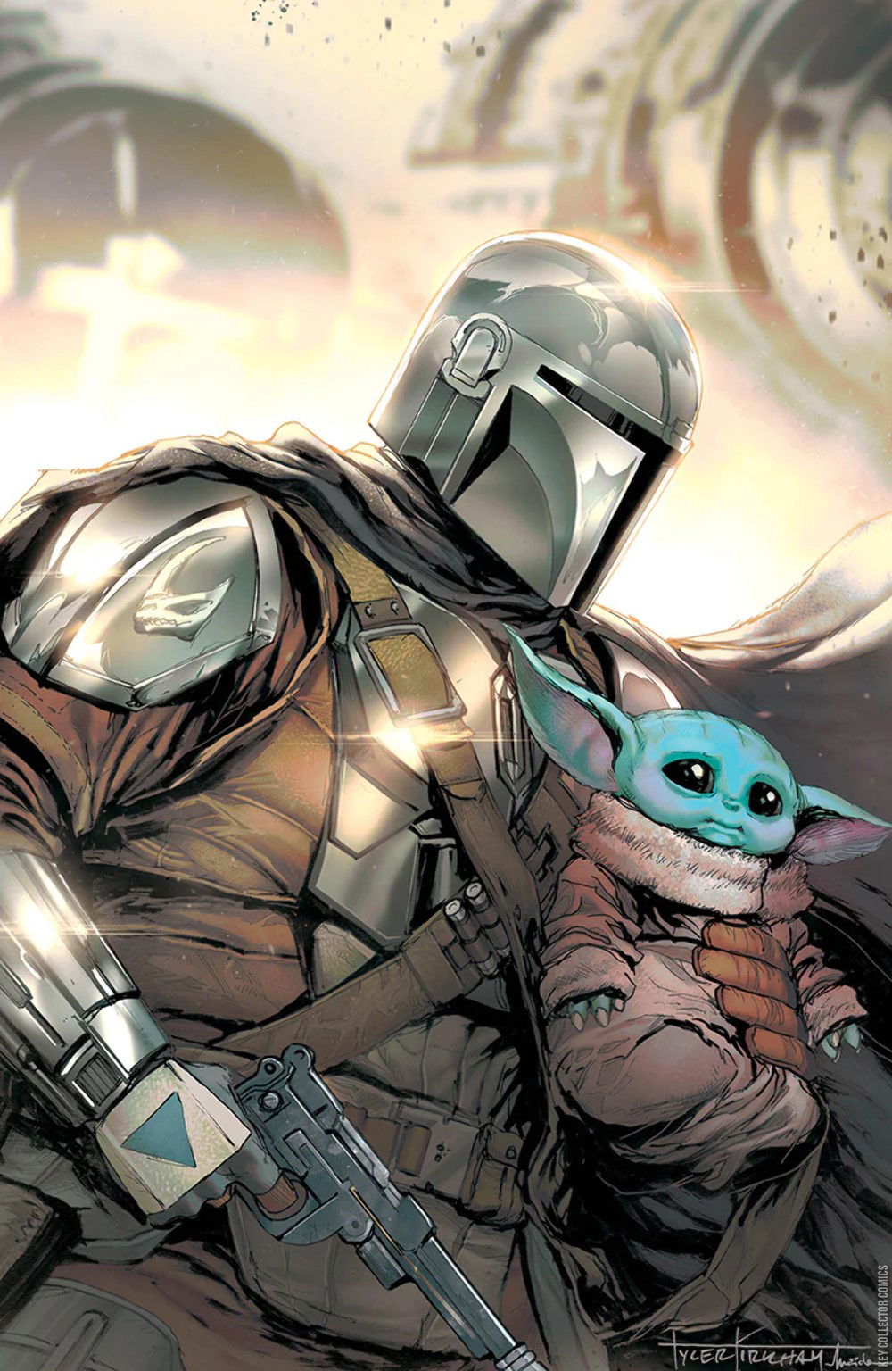 Cover art for Star Wars: The Mandalorian #8 