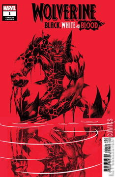 Variant Cover for Wolverine: Black, White & Blood #1