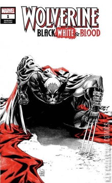 Variant Cover for Wolverine: Black, White & Blood #1