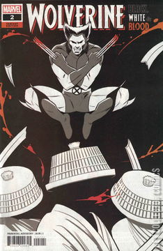 Variant Cover for Wolverine: Black, White & Blood #2
