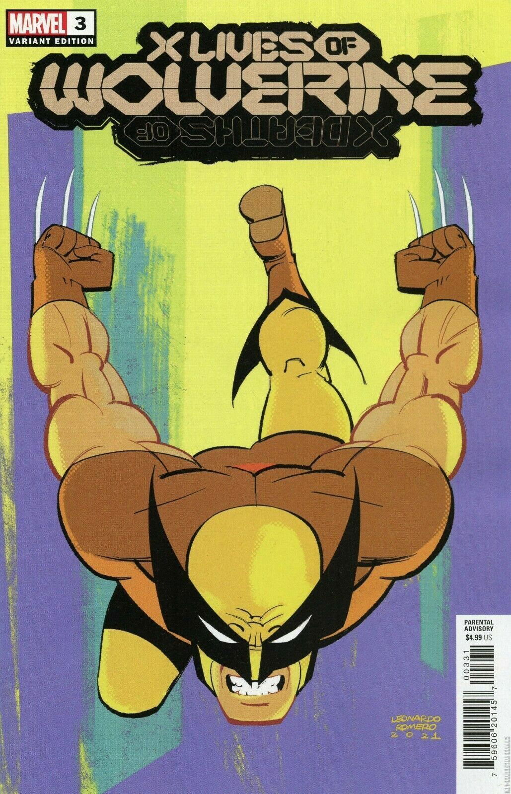 Variant Cover for X Lives of Wolverine #3