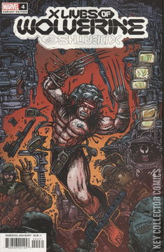 Variant Cover for X Lives of Wolverine #4