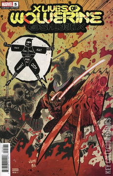 Variant Cover for X Lives of Wolverine #5