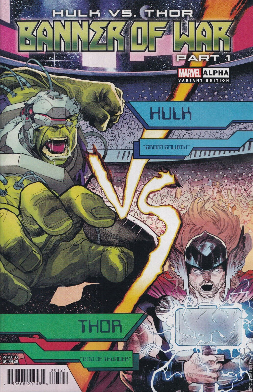 Variant Cover for Hulk vs. Thor: Banner of War - Alpha #1
