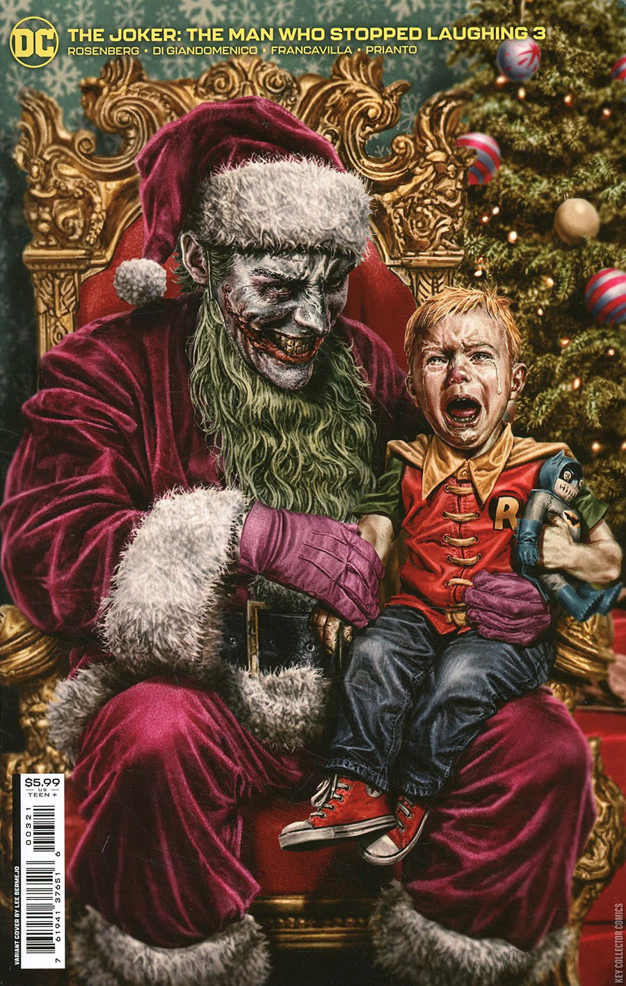 Variant Cover for Joker: The Man Who Stopped Laughing #3