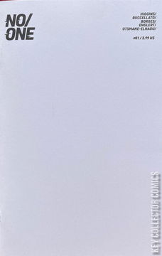 Variant Cover for No / One #1