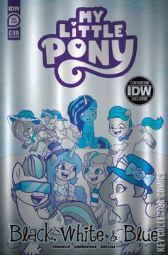 Variant Cover for My Little Pony: Black White & Blue #1
