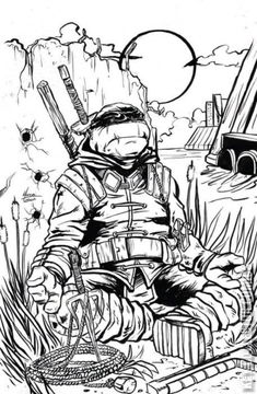 Variant Cover for Teenage Mutant Ninja Turtles: The Last Ronin #2