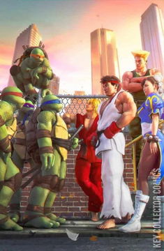 Variant Cover for Teenage Mutant Ninja Turtles vs. Street Fighter #1