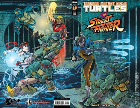Variant Cover for Teenage Mutant Ninja Turtles vs. Street Fighter #1