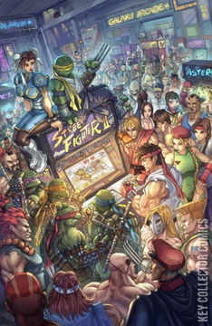 Variant Cover for Teenage Mutant Ninja Turtles vs. Street Fighter #2