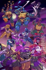 Cover for Mighty Morphin Power Rangers / Teenage Mutant Ninja Turtles Black & White Edition #1