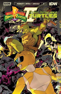 Variant Cover for Mighty Morphin Power Rangers / Teenage Mutant Ninja Turtles #1