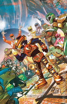 Variant Cover for Mighty Morphin Power Rangers / Teenage Mutant Ninja Turtles #1