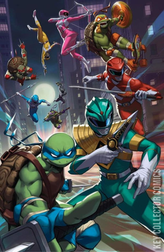 Variant Cover for Mighty Morphin Power Rangers / Teenage Mutant Ninja Turtles #1