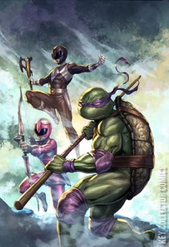 Variant Cover for Mighty Morphin Power Rangers / Teenage Mutant Ninja Turtles #2