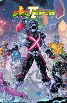 Variant Cover for Mighty Morphin Power Rangers / Teenage Mutant Ninja Turtles #4