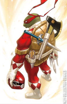Variant Cover for Mighty Morphin Power Rangers / Teenage Mutant Ninja Turtles #5