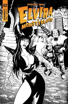 Variant Cover for Elvira in Monsterland #2