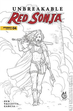 Variant Cover for Unbreakable Red Sonja #4