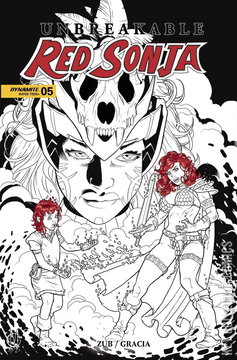 Variant Cover for Unbreakable Red Sonja #5