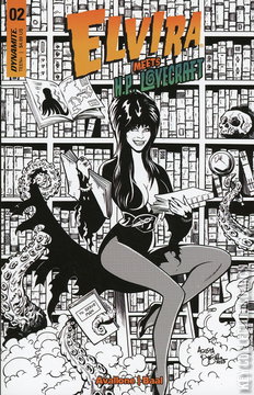 Variant Cover for Elvira Meets H.P. Lovecraft #2