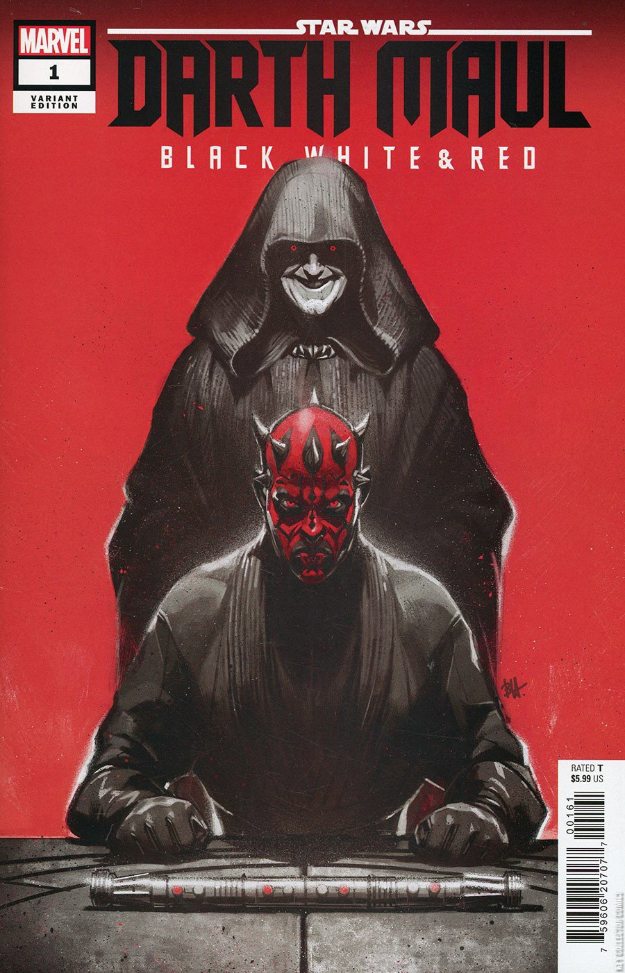 Star Wars: Darth Maul - Black, White & Red #1 Variant Publi