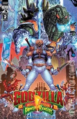 Variant Cover for Godzilla vs. The Mighty Morphin Power Rangers #2