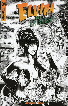 Variant Cover for Elvira Meets H.P. Lovecraft #4
