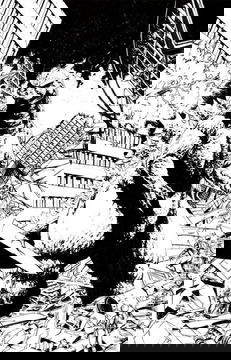 Variant Cover for Godzilla vs. The Mighty Morphin Power Rangers #1