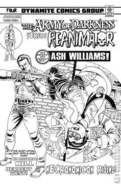 Variant Cover for Army of Darkness vs. Reanimator: Necronomicon Rising #4