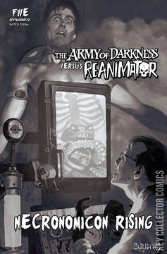 Variant Cover for Army of Darkness vs. Reanimator: Necronomicon Rising #5