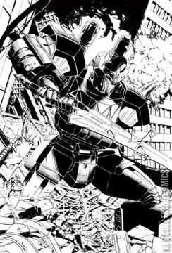 Variant Cover for Godzilla vs. The Mighty Morphin Power Rangers #1