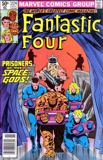 Fantastic Four #224 Newsstand Published November 1980