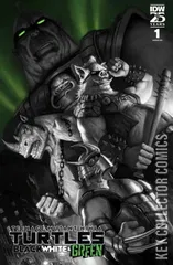 Variant Cover for Teenage Mutant Ninja Turtles: Black, White & Green #1