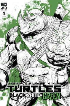 Variant Cover for Teenage Mutant Ninja Turtles: Black, White & Green #1