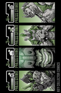 Variant Cover for Teenage Mutant Ninja Turtles: Black, White & Green #1