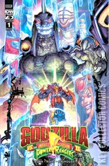 Variant Cover for Godzilla vs. The Mighty Morphin Power Rangers #1