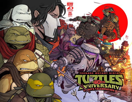 Variant Cover for Teenage Mutant Ninja Turtles 40th Anniversary Comics Celebration #1