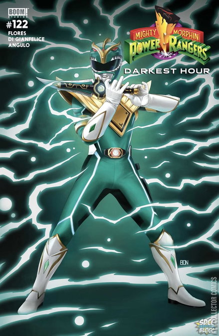 Cover art for Mighty Morphin Power Rangers #122 SDCC