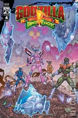 Variant Cover for Godzilla vs. The Mighty Morphin Power Rangers #4