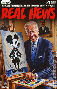 Variant Cover for Biden's Titans vs. Mickey Mouse #1