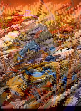 Variant Cover for Teenage Mutant Ninja Turtles / Usagi Yojimbo: WhereWhen #1