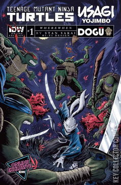Variant Cover for Teenage Mutant Ninja Turtles / Usagi Yojimbo: WhereWhen #1