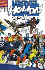 Variant Cover for Marvel Holiday Special #1991