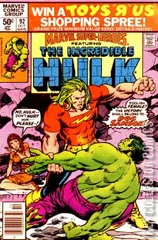 Variant Cover for Marvel Super-Heroes #92