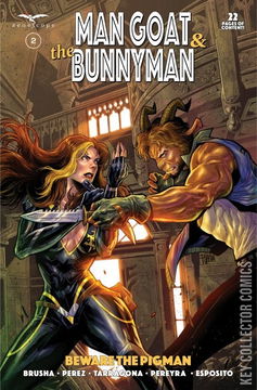Variant Cover for Man Goat and the Bunnyman: Beware the Pigman #2