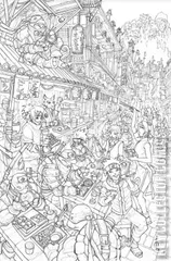Variant Cover for Teenage Mutant Ninja Turtles / Naruto #1