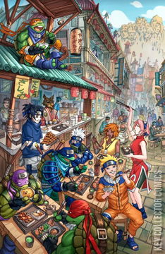 Variant Cover for Teenage Mutant Ninja Turtles / Naruto #1