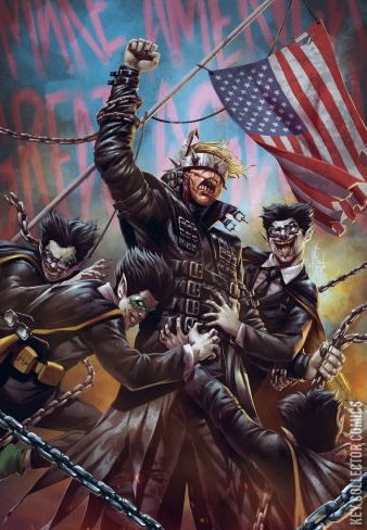 Cover art for Donald Who Laughs vs. Dark Brandon, The #1 